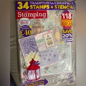 Traditional Christmas Stamps & Stencil Set